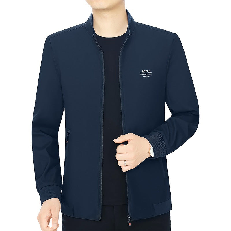 Herren Feldjacke mit Kontrast-Einsätzen und Brust-Reißverschlusstasche EB