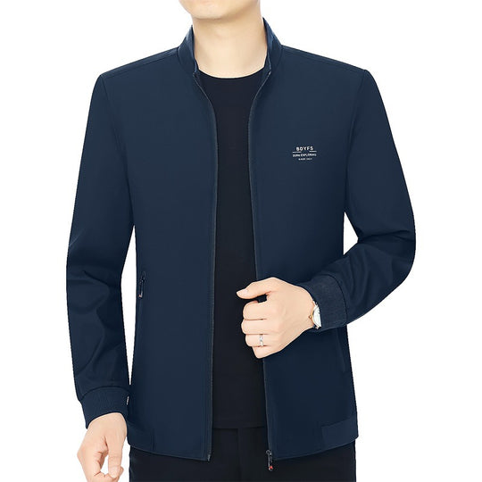 Herren Feldjacke mit Kontrast-Einsätzen und Brust-Reißverschlusstasche EB