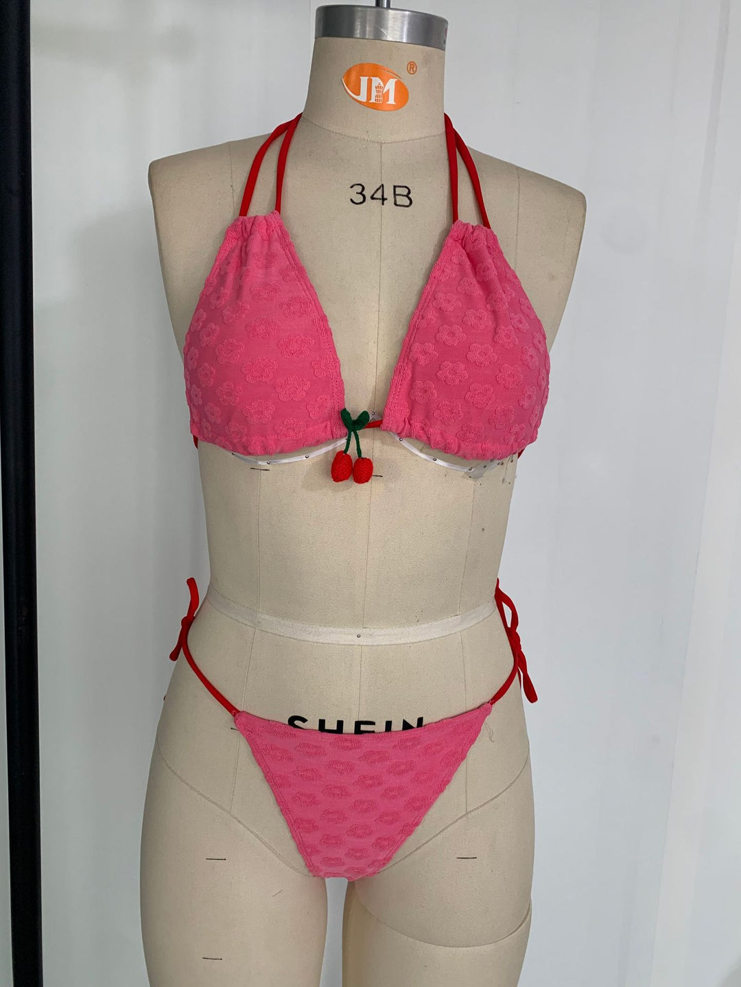 Damen Triangel-Bikini mit verspieltem Dekorelement EB