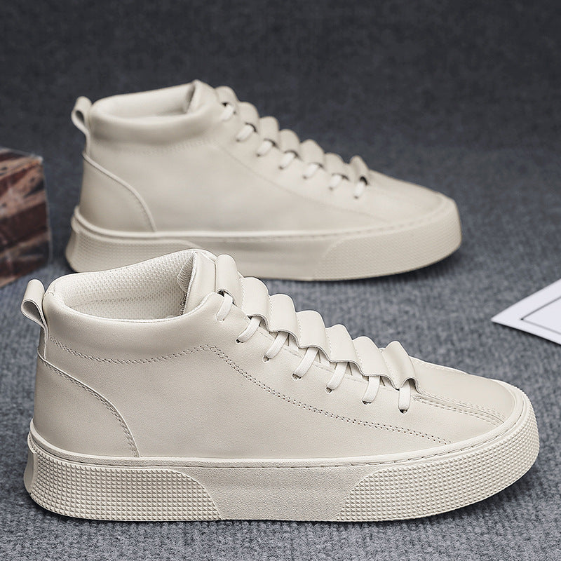 Damen High-Top Sneakers aus hochwertigem Kunstleder mit rutschfester Sohle EB