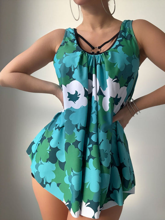 Damen Modischer Badeanzug mit Lockerem Schnitt EB