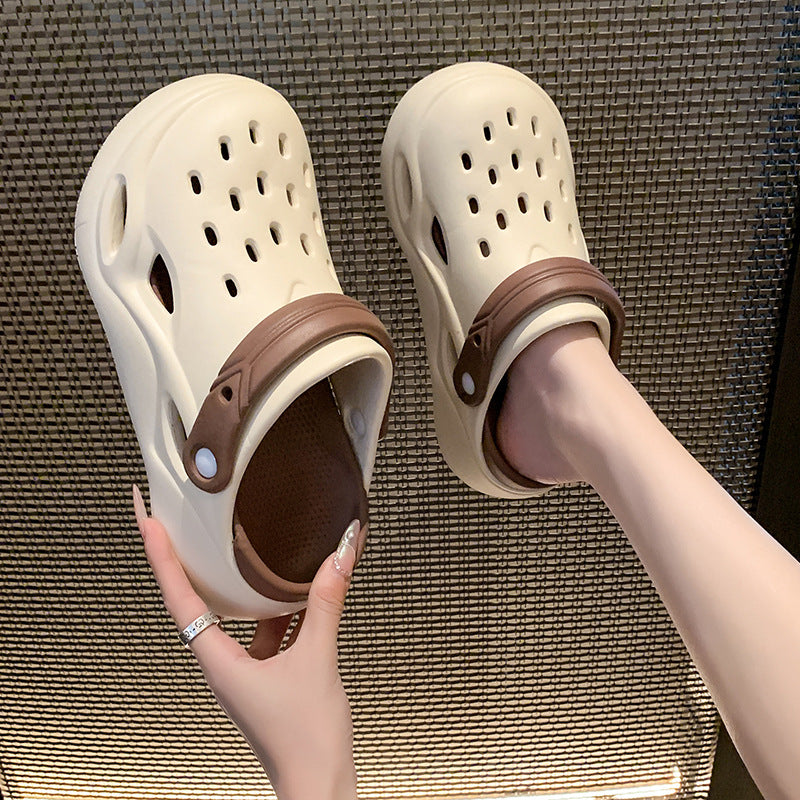 Damen Luftige Clogs mit verstellbarem Riemen EB