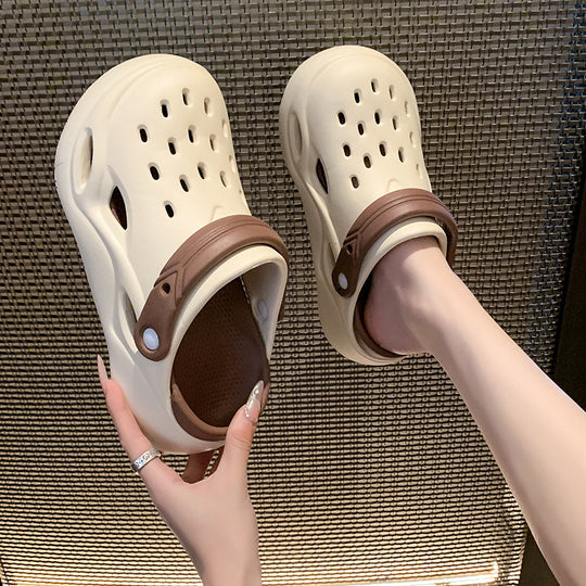 Damen Luftige Clogs mit verstellbarem Riemen EB
