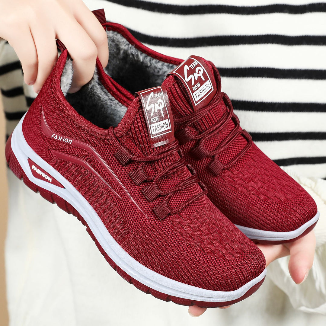 Damen Sneakers mit warmer Innensohle und elastischem Schnellschnürsystem EB