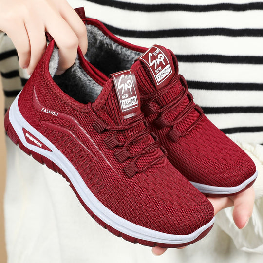Damen Sneakers mit warmer Innensohle und elastischem Schnellschnürsystem EB