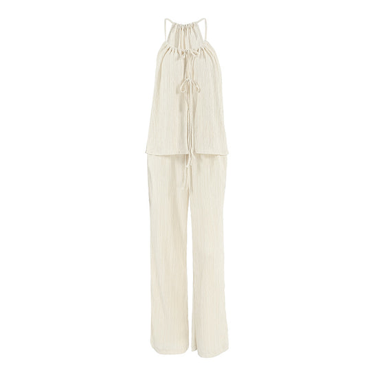Damen luftiges Blusenkleid mit verstellbaren Trägern und Rüschendetails EB