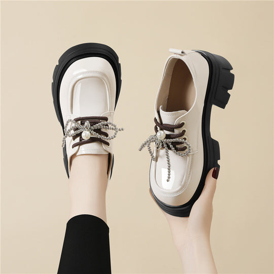 Damen Modische Schnürschuhe mit kreativen Zierdetails EB