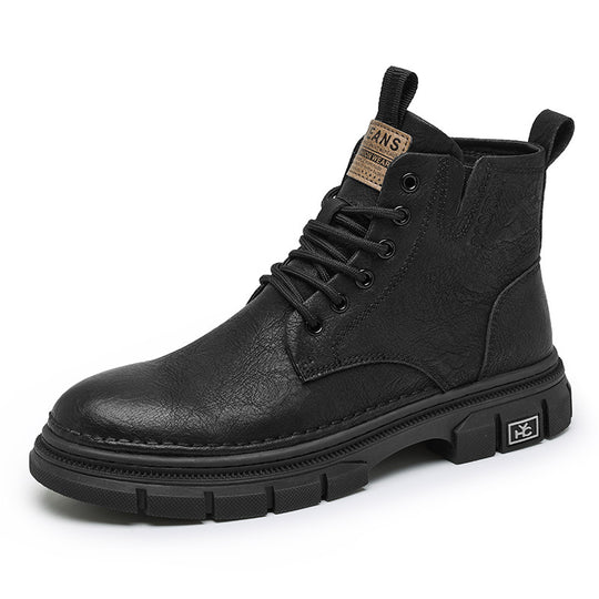 Damen Robuste Lederboots mit rutschfester Gummisohle und dämpfendem Innenfutter EB