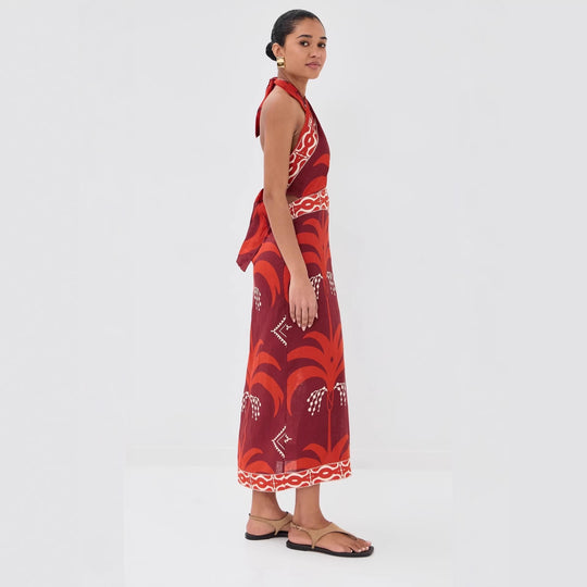 Damen Maxi-Kleid mit exklusivem Boho-Design EB