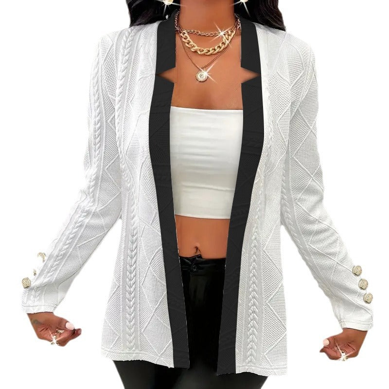 Damen Elegante Blazerjacke mit strukturiertem Design und hochwertigen Knopfdetails EB