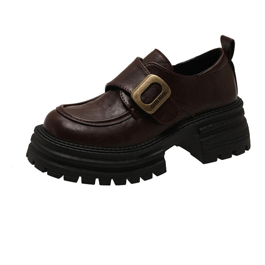 Damen Chunky Chelsea Boots mit rutschfester Gummisohle und stabiler Plattform EB