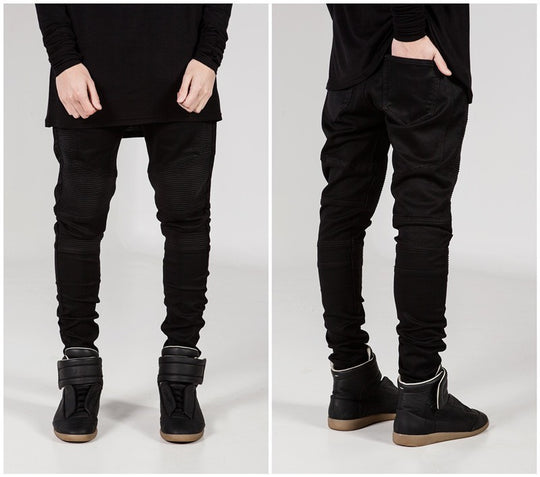 Herren Slim Fit Jeans mit strukturierten Steppnähten EB