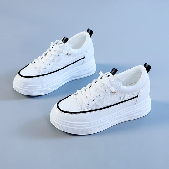 Damen modische Sneakers mit eleganter Plattform und atmungsaktiver Mesh-Oberfläche EB