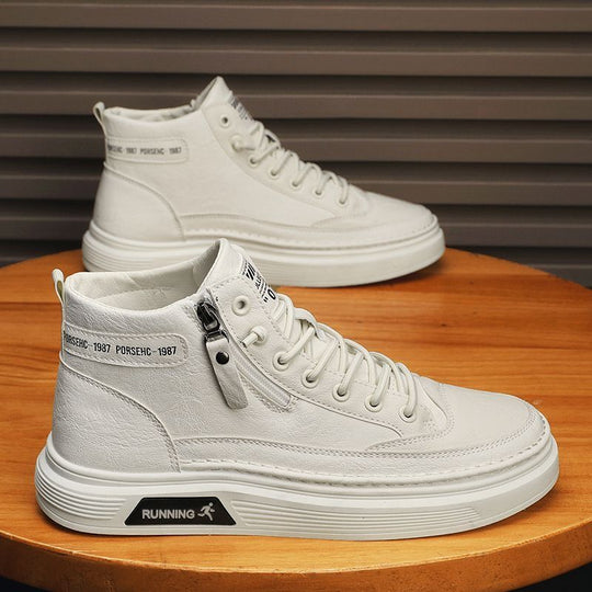 Damen Hohe Sneakers mit praktischem Reißverschluss und robustem Design EB