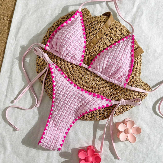 Damen Triangel-Bikini mit raffinierten Rüschendetails EB