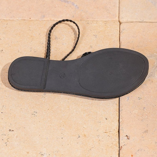 Damen Riemchen-Sandalen mit geflochtenen Details EB