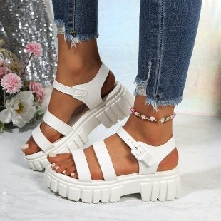 Damen Komfortable Riemensandalen mit robustem Profil EB