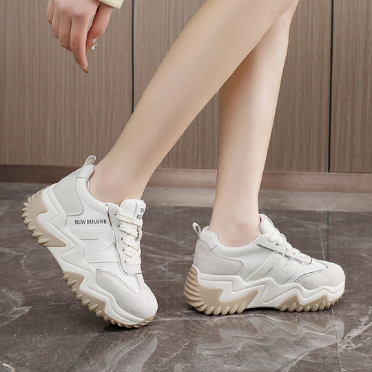 Damen Sportliche Chunky Sneakers mit ergonomischer Dämpfung und rutschfester Sohle EB