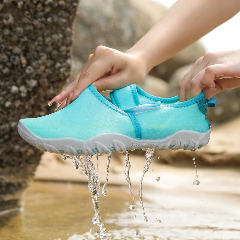 Damen Aquaschuhe mit flexiblem Klettverschluss und rutschfester Sohle EB