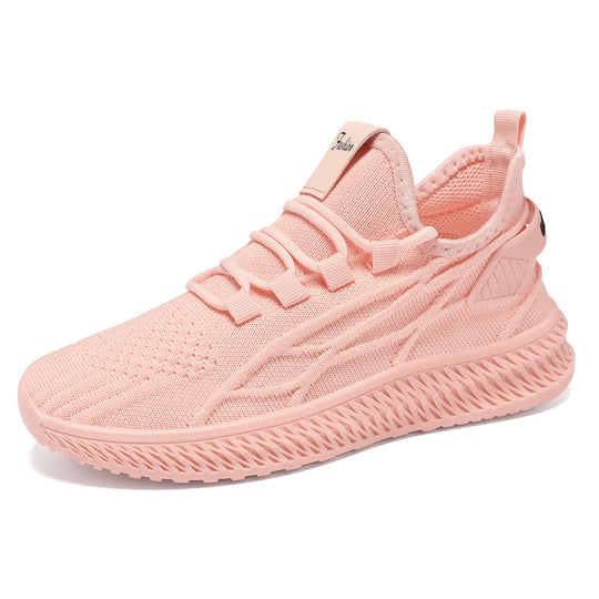 Damen Sportliche Elastische Sneakers mit atmungsaktivem Obermaterial EB