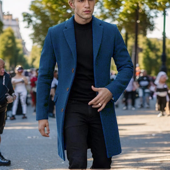Herren eleganter einfacher Mantel EB