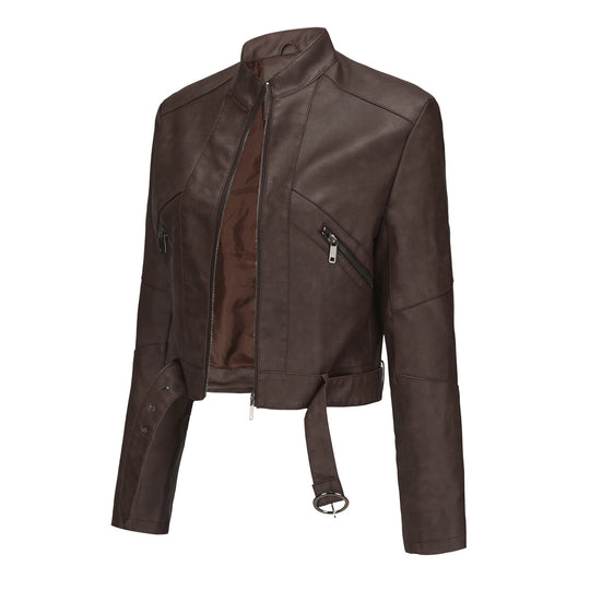Damen moderne croppedjacke mit stylischem Detail EB