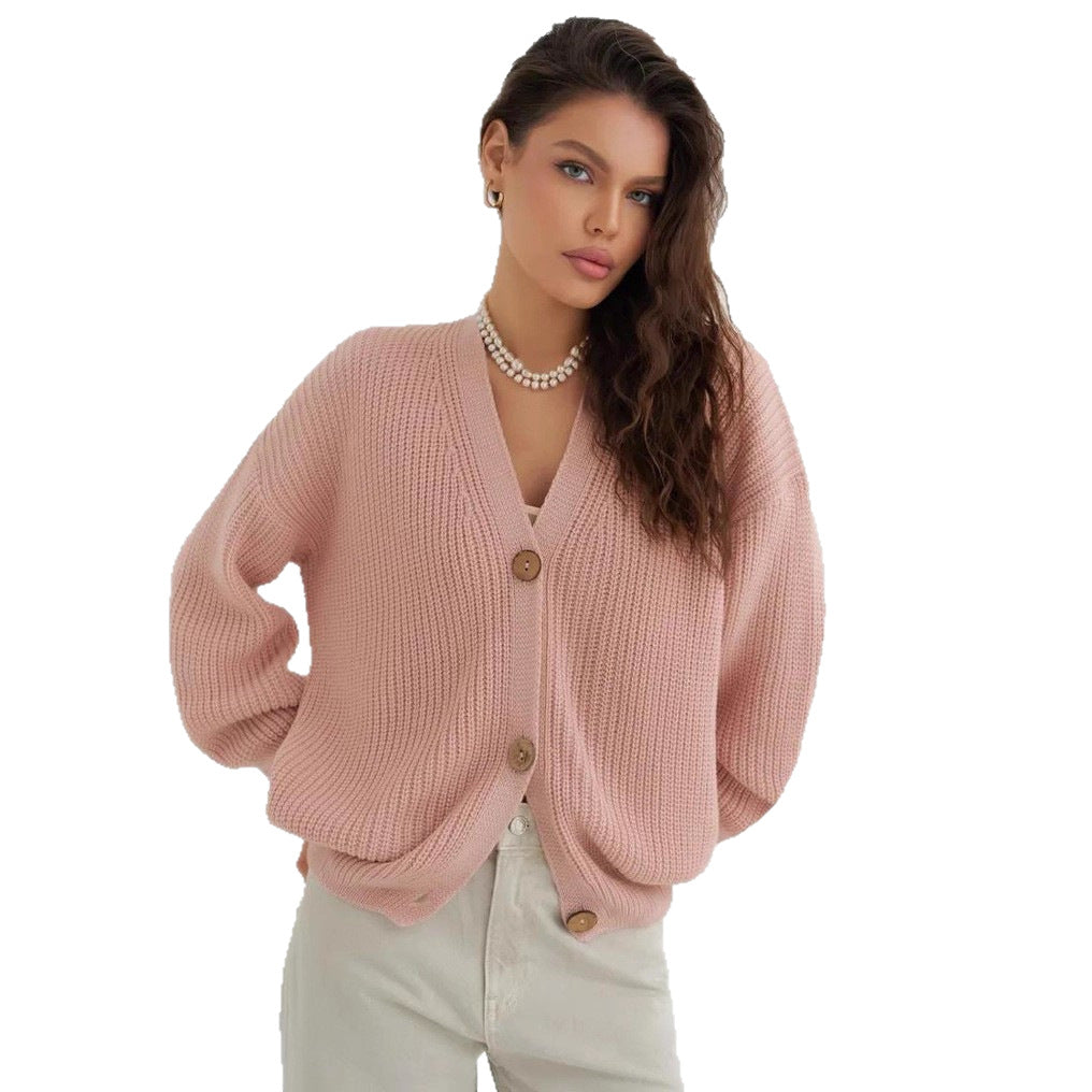 Damen lässiger Strickcardigan EB