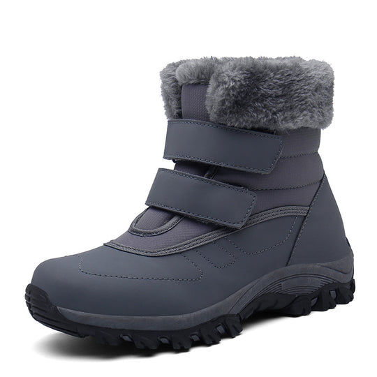 Damen Winterstiefel mit Klettverschluss und Warmfutter EB