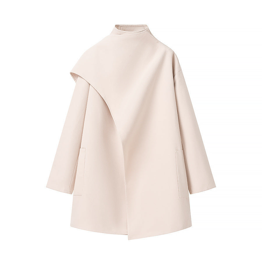 Damen Oversized Übergangsjacke mit asymmetrischem Schnitt und praktischen Taschen EB