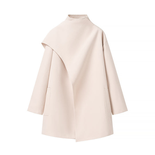 Damen Oversized Übergangsjacke mit asymmetrischem Schnitt und praktischen Taschen EB