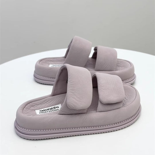 Damen bequeme Komfort-Pantoletten mit regulierbarem Riemendesign und ergonomischer Fußbettgestaltung EB