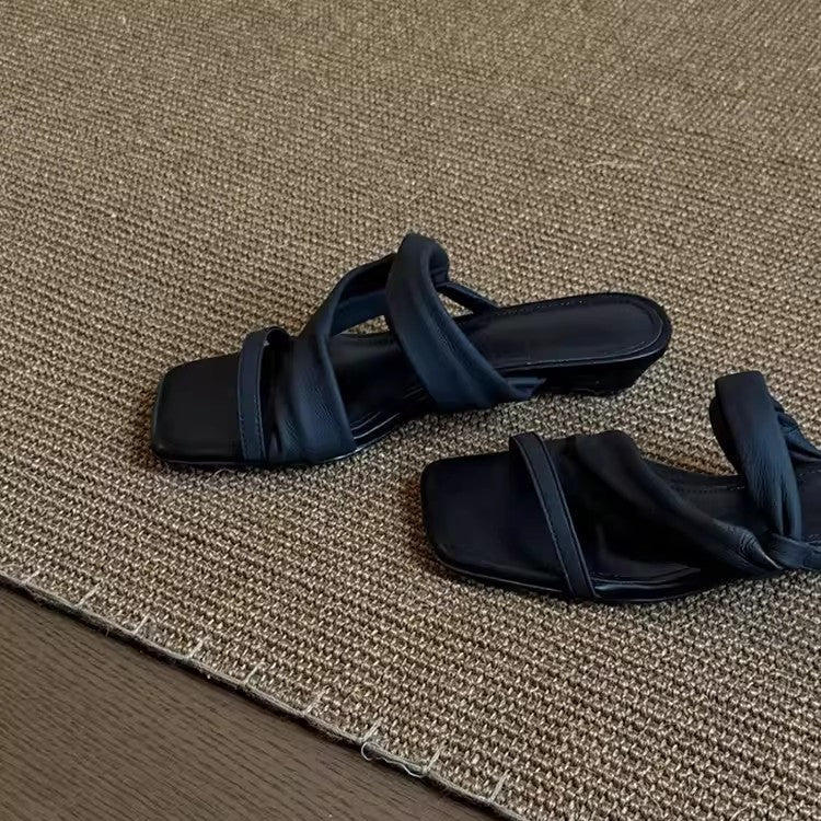 Damen modische Riemchen-Sandalen mit bequemer Fußbettgestaltung EB