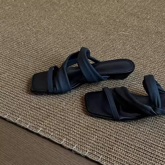 Damen modische Riemchen-Sandalen mit bequemer Fußbettgestaltung EB