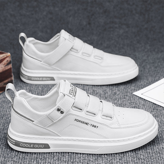Damen Sportliche Veloursleder Sneakers mit praktischem Klettverschluss EB