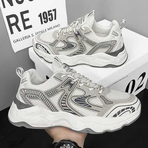 Damen Sportliche Mesh-Sneaker mit atmungsaktiver Struktur und gepolsterter Sohle EB