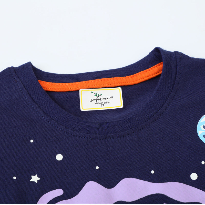 Jungen T-Shirt mit leuchtendem Weltraumdesign EB