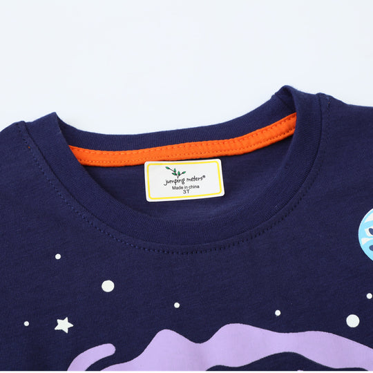 Jungen T-Shirt mit leuchtendem Weltraumdesign EB