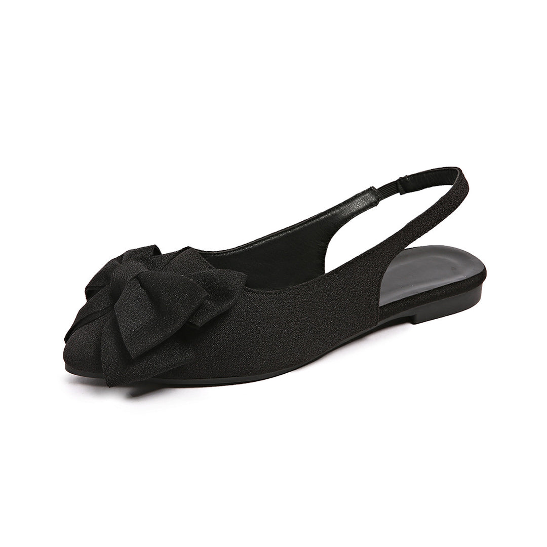 Damen Slingback-Ballerinas mit dekorativem Schleifen-Detail und komfortabler Sohle EB