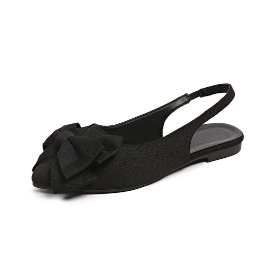Damen Slingback-Ballerinas mit dekorativem Schleifen-Detail und komfortabler Sohle EB