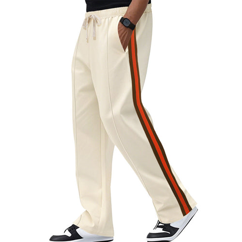 Herren Bequeme Freizeithose mit seitlichem Streifen EB
