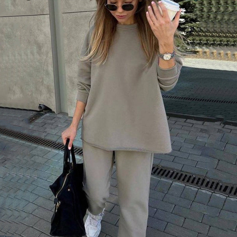 Damen kuscheliges oversized Sweatshirt und Jogginghose Set aus French Terry EB
