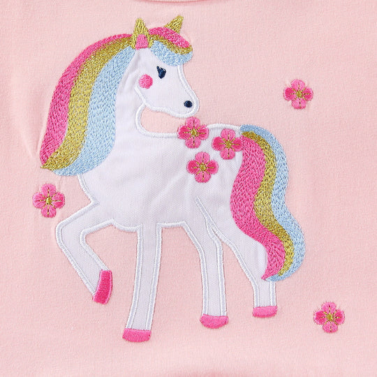 Mädchen Tüllkleid mit niedlichem Einhornmotiv EB