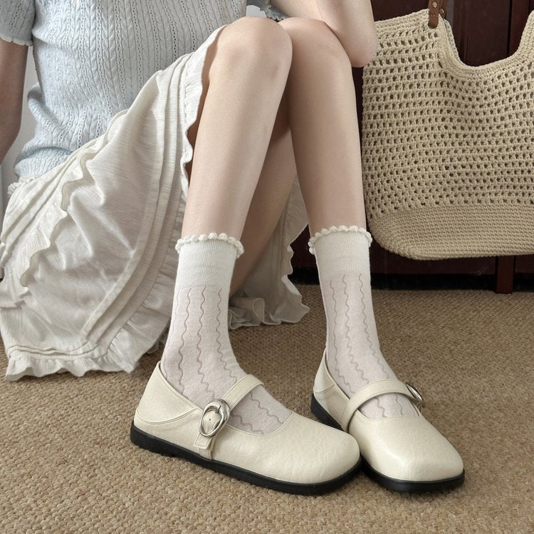 Damen elegante Mary Jane Schuhe mit geschmackvollem Riemchen und komfortablem Fußbett EB