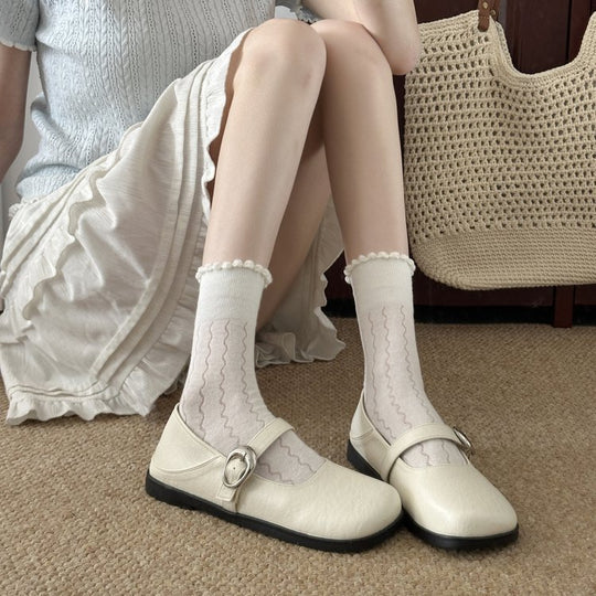 Damen elegante Mary Jane Schuhe mit geschmackvollem Riemchen und komfortablem Fußbett EB