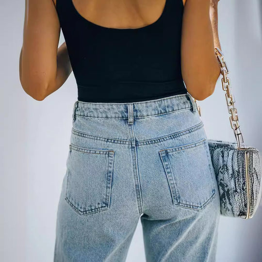Damen Weite Jeanshose EB