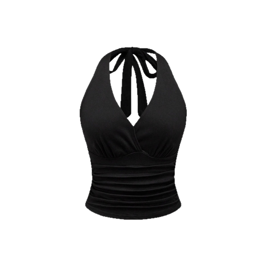 Damen Cut-Out Top mit Leo-Muster EB
