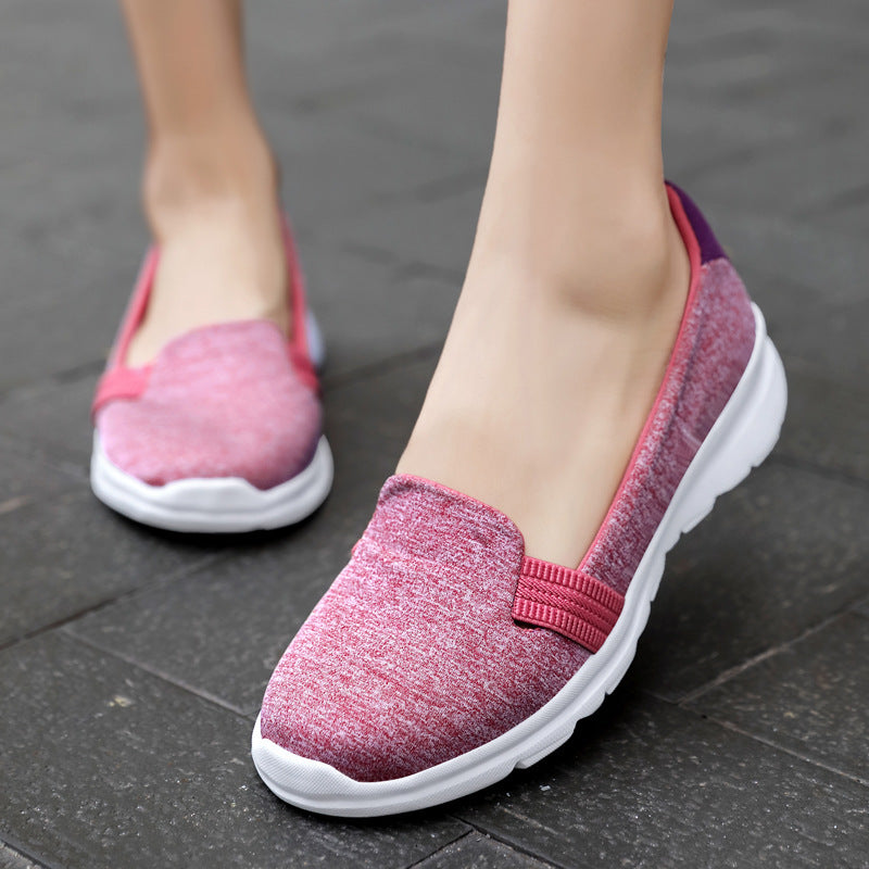 Damen Komfortable Slip-On Freizeitschuhe EB