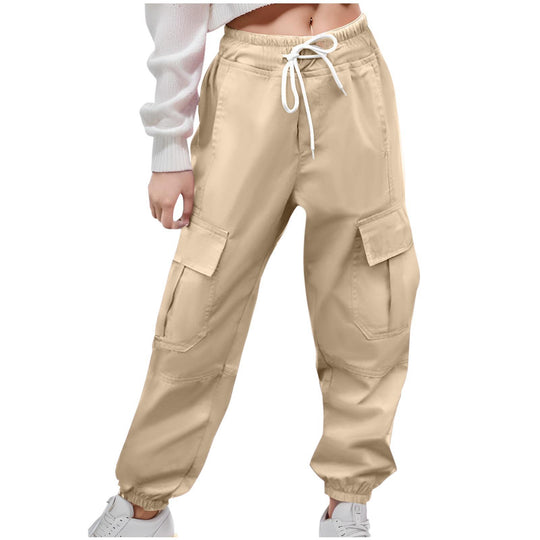 Damen Cargo-Hose mit elastischem Bund und praktischen Seitentaschen EB