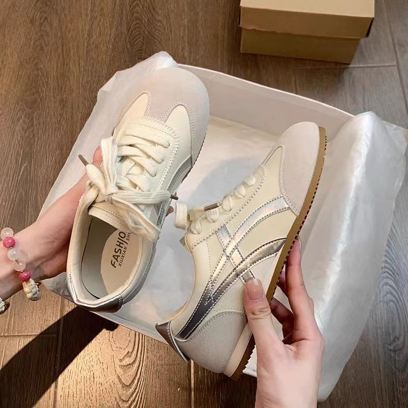 Damen komfortable Sneakers im Retro-Style mit atmungsaktiven Obermaterialien EB