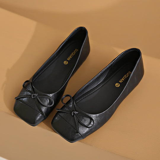 Damen Ballerinas mit dekorativem Schleifenverschluss und elegantem Design EB
